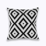 Navy/White  Embroidered Pillows