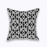 Navy/White  Embroidered Pillows