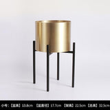 Golden Flower Pot Stainless Steel