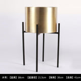 Golden Flower Pot Stainless Steel