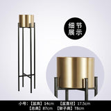 Golden Flower Pot Stainless Steel