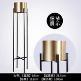 Golden Flower Pot Stainless Steel