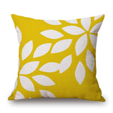 Nordic Yellow Green Geometric Pillows