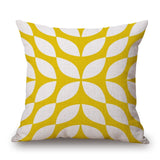 Nordic Yellow Green Geometric Pillows