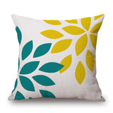 Nordic Yellow Green Geometric Pillows