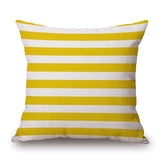 Nordic Yellow Green Geometric Pillows