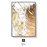 Golden leaf canvas