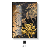 Golden leaf canvas