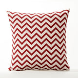 Red Geometric Lattice Pillows