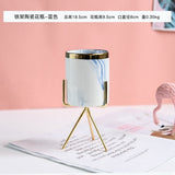 Marbled Ceramic Stand Vase