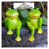 Cute Resin Sitting Frogs
