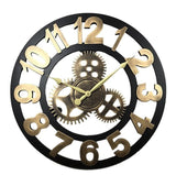 Handmade Oversized  Retro Wall Clock