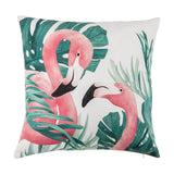 Green Pink Flamingos Pillows