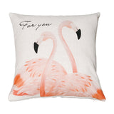 Green Pink Flamingos Pillows