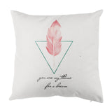 Green Pink Flamingos Pillows