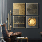 Gold Nordic Decoration Art Canvas