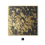 Gold Nordic Decoration Art Canvas