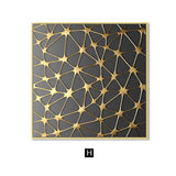 Gold Nordic Decoration Art Canvas