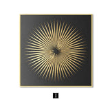 Gold Nordic Decoration Art Canvas