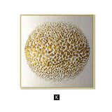 Gold Nordic Decoration Art Canvas