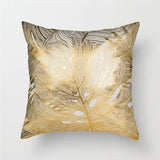 Black Gold Foil Linen Pillows