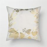 Black Gold Foil Linen Pillows
