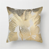 Black Gold Foil Linen Pillows