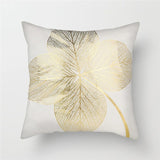 Black Gold Foil Linen Pillows