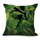Green Leaf Printing Pillows