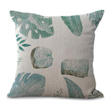 Green Leaf Printing Pillows