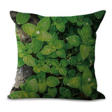 Green Leaf Printing Pillows