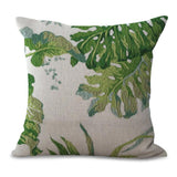 Green Leaf Printing Pillows