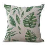 Green Leaf Printing Pillows